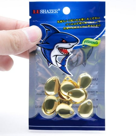 20pcs LUSHAZER Noise Sequins Spinner Baits Zinc Alloy Fishing Lure Swimbait 20pcs LUSHAZER Noise Sequins Spinner Baits Zinc Alloy Fishing Lure Swimbait